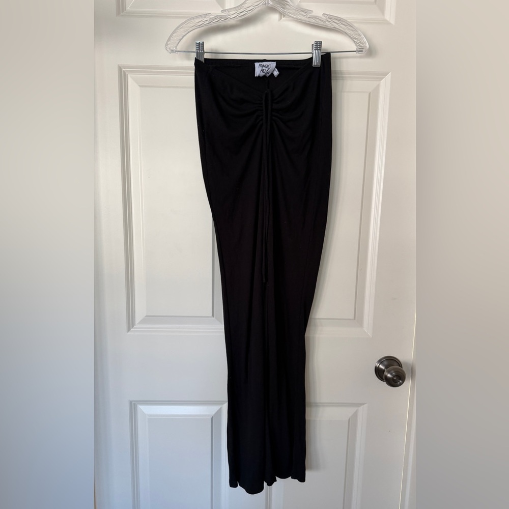 Princess Polly Black Flare Pants with Ties